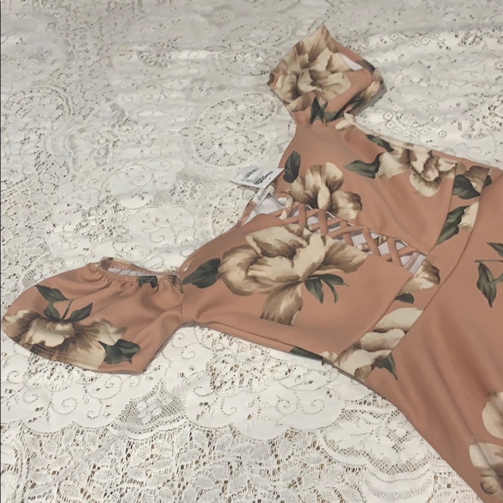 Off the shoulder floral dress